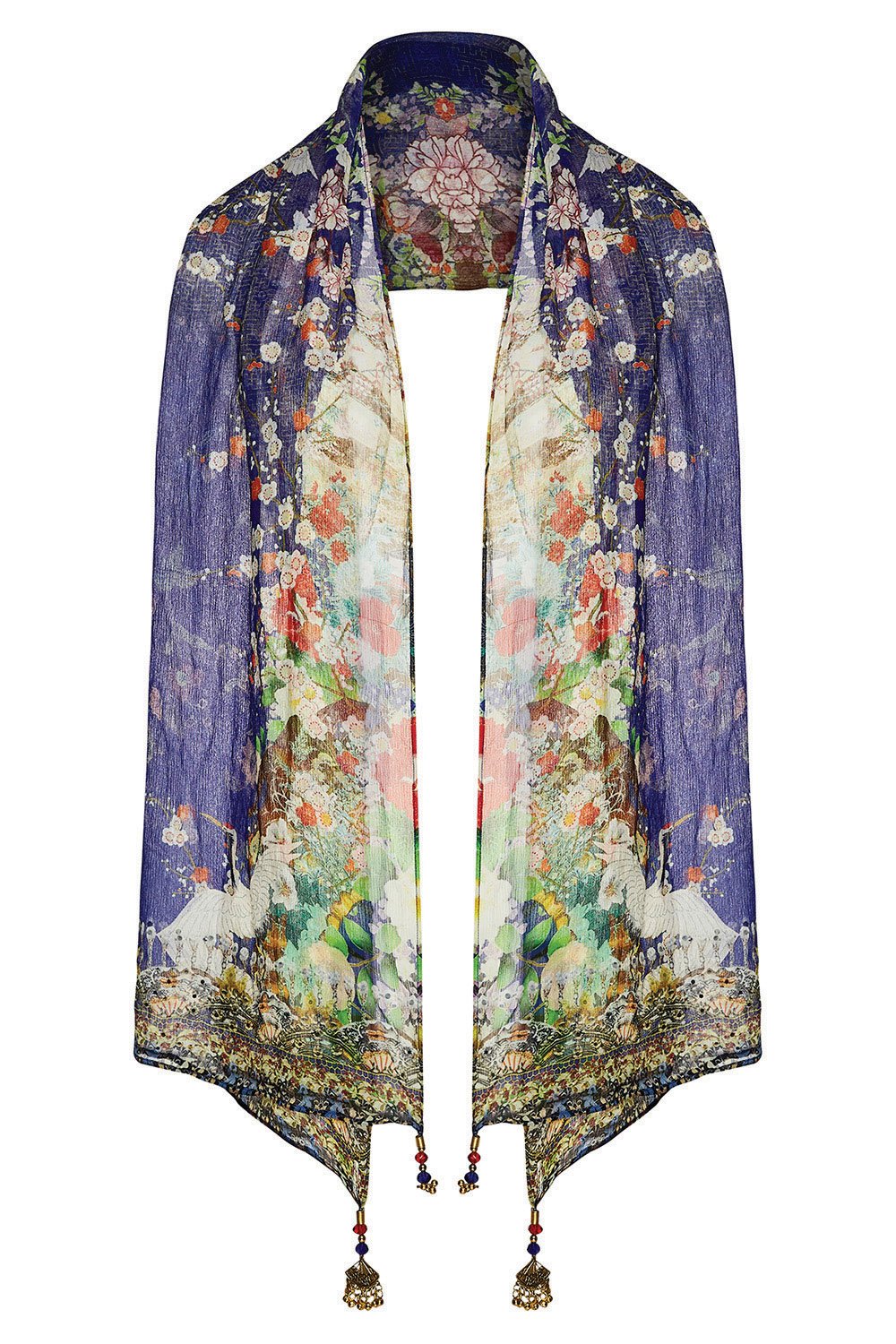 CAMILLA MAIKOS MIDNIGHT LONG SCARF