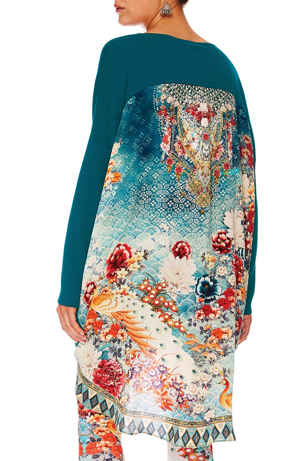 HER HEIRLOOM LONG SLEEVE JUMPER W PRINT BACK