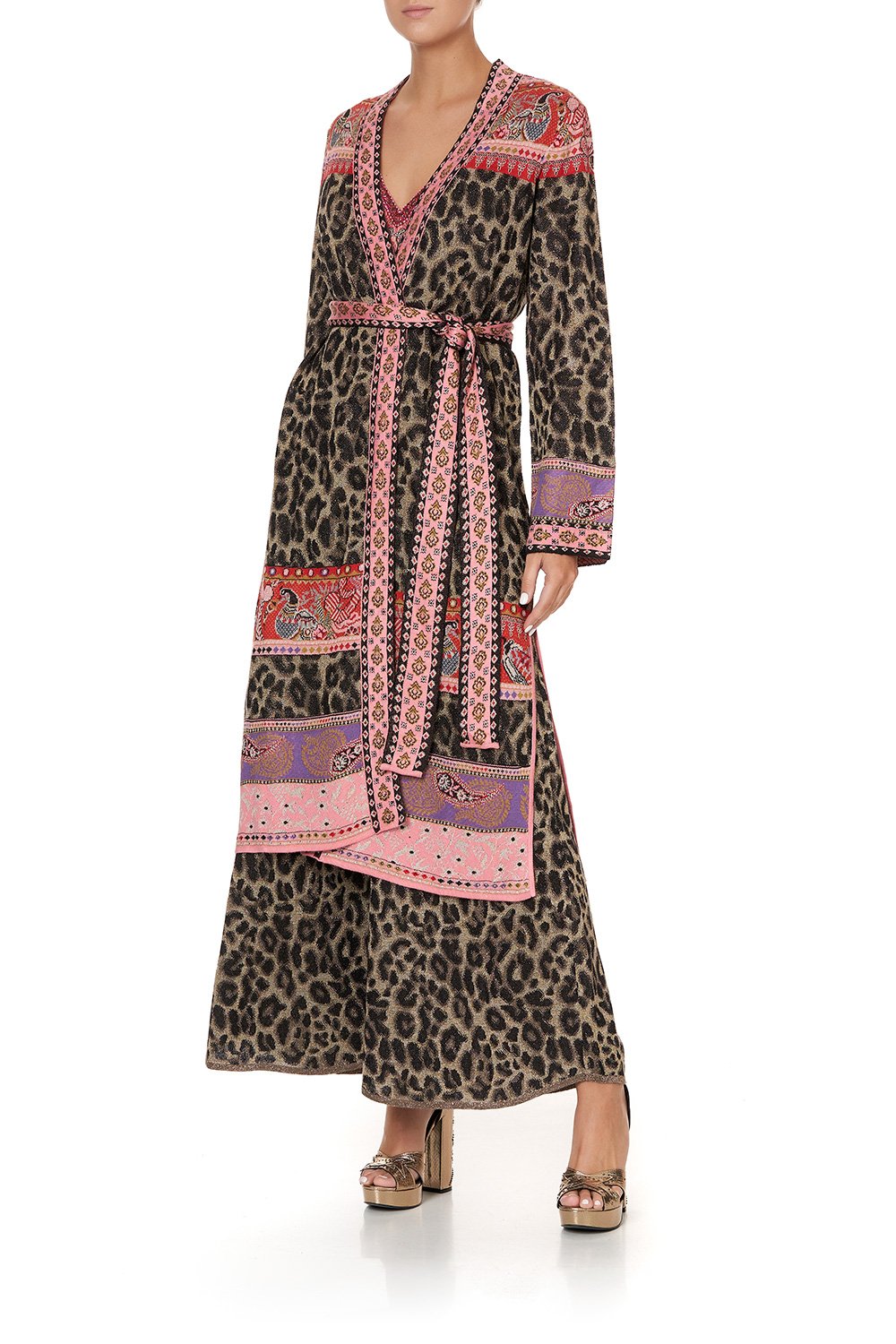 LONG CARDIGAN WITH BELT LOTUS LOVERS