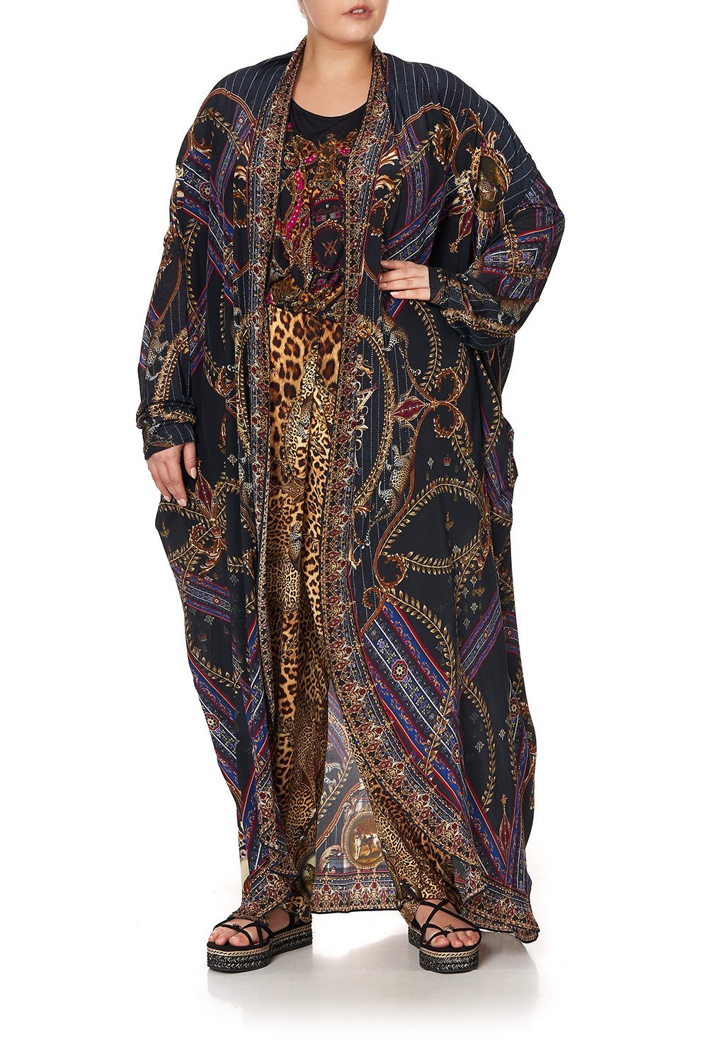 LONG CASUAL JACKET WITH POCKETS DINING HALL DARLING