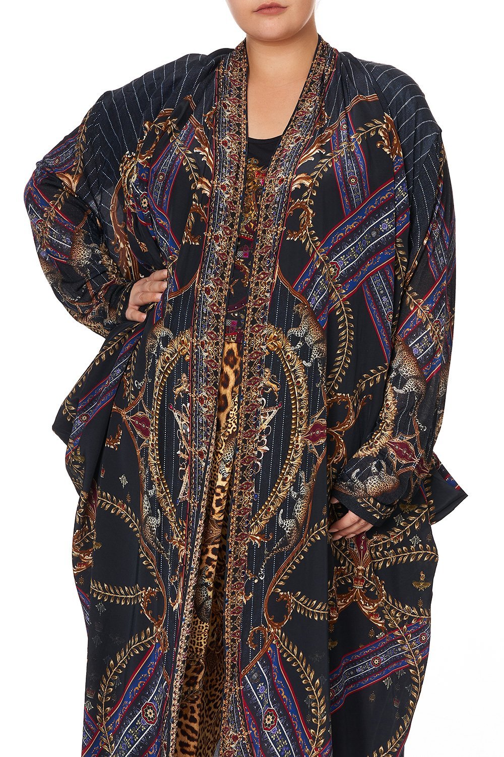 LONG CASUAL JACKET WITH POCKETS DINING HALL DARLING