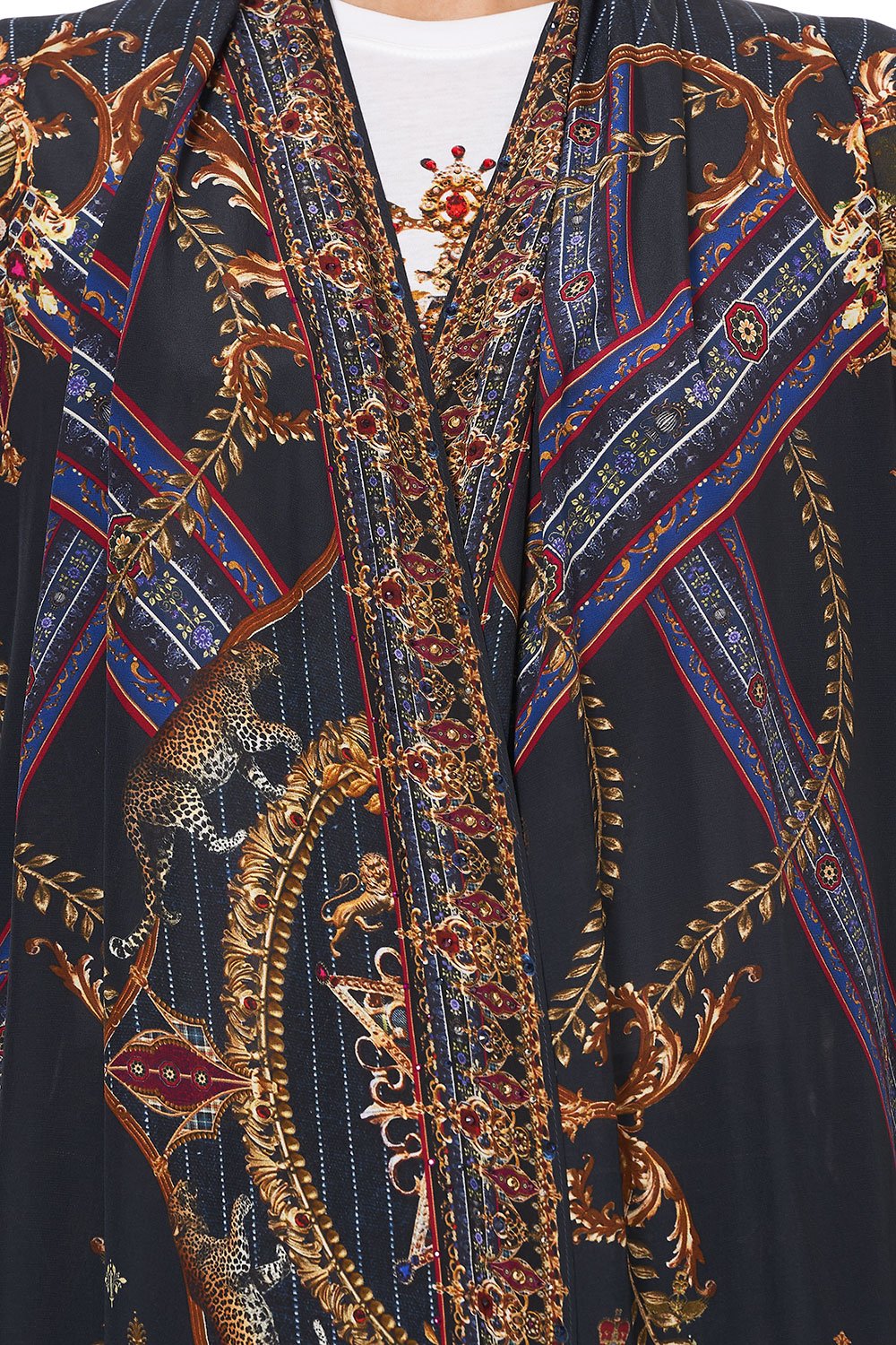 LONG CASUAL JACKET WITH POCKETS DINING HALL DARLING