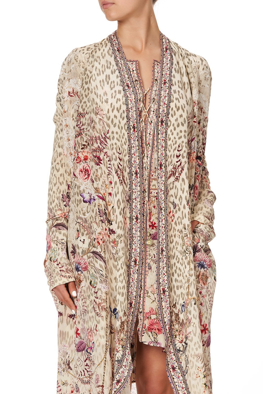 LONG CASUAL JACKET WITH POCKETS DRIFTING DREAMER