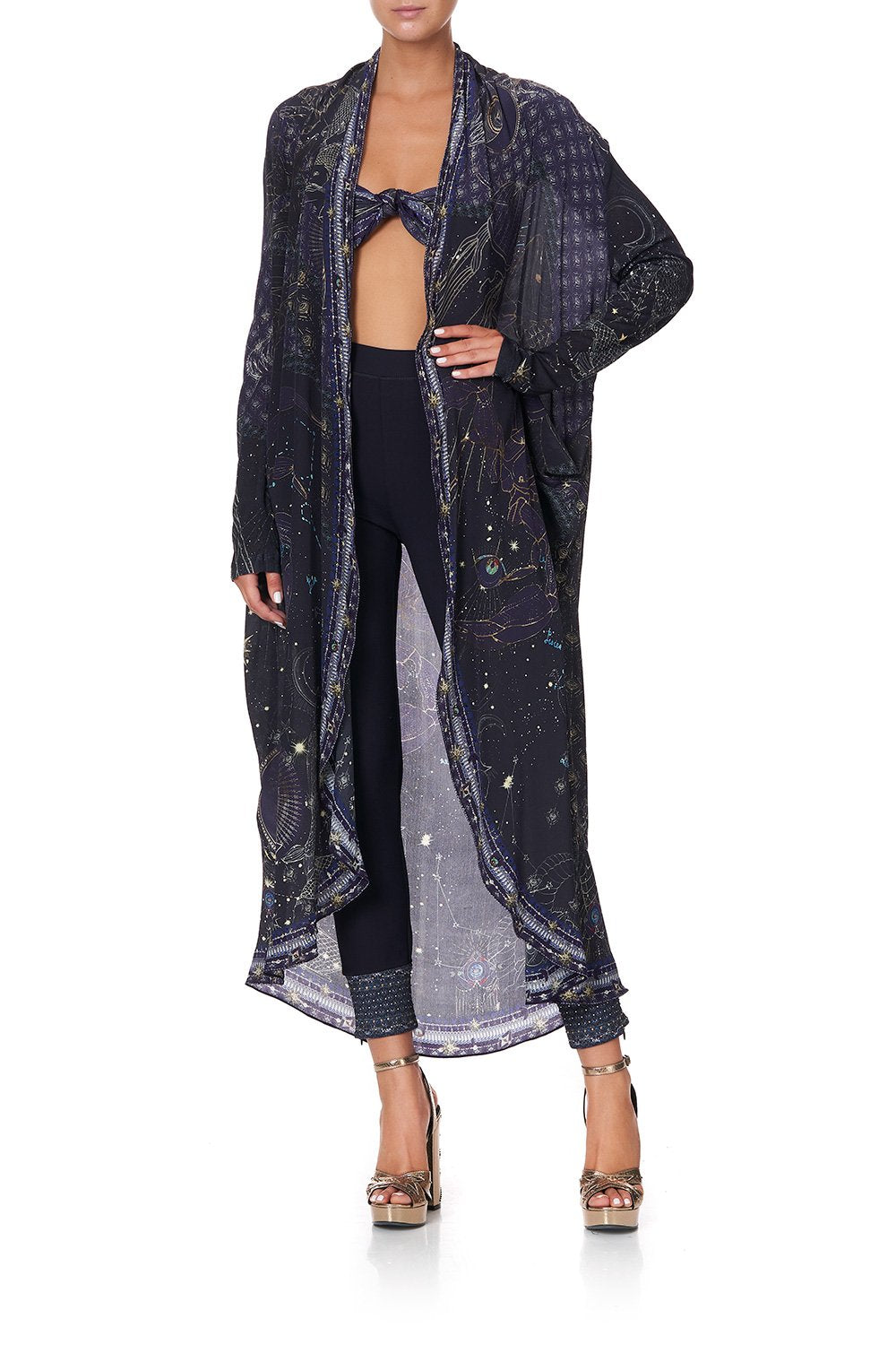 LONG CASUAL JACKET WITH POCKETS ITS A SIGN