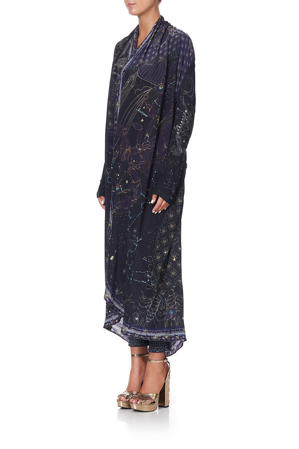 LONG CASUAL JACKET WITH POCKETS ITS A SIGN