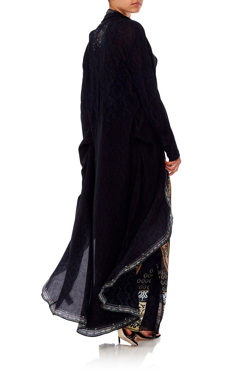 CAMILLA LONG CASUAL JACKET WITH POCKETS MIDNIGHT MEETING