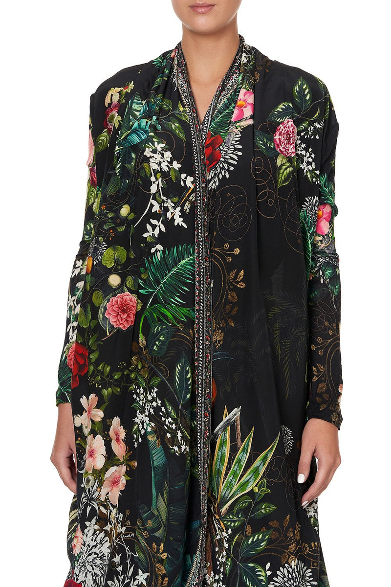 LONG CASUAL JACKET WITH POCKETS RAISED WITH WOLVES CAMILLA EU