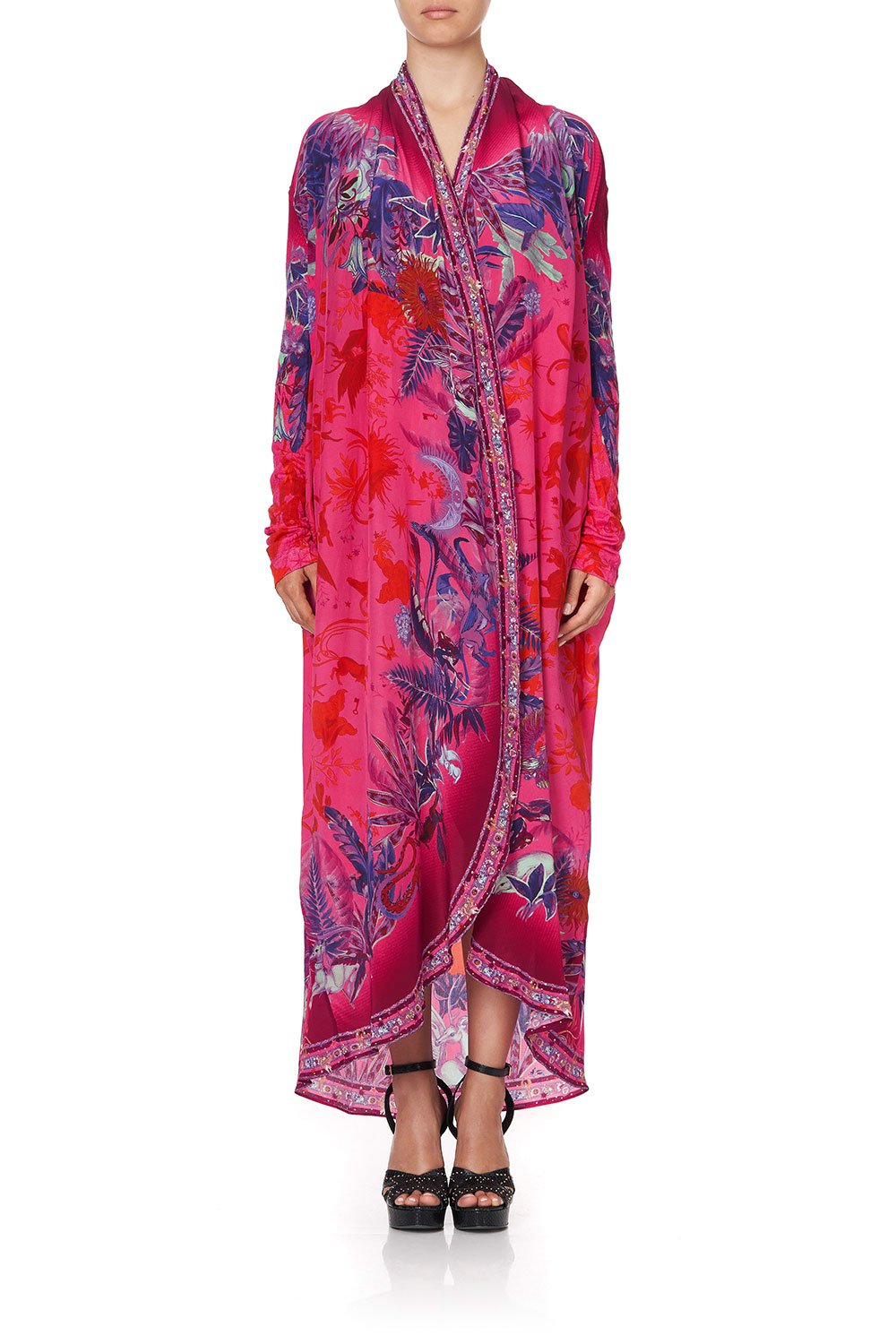 LONG CASUAL JACKET WITH POCKETS TROPIC OF NEON