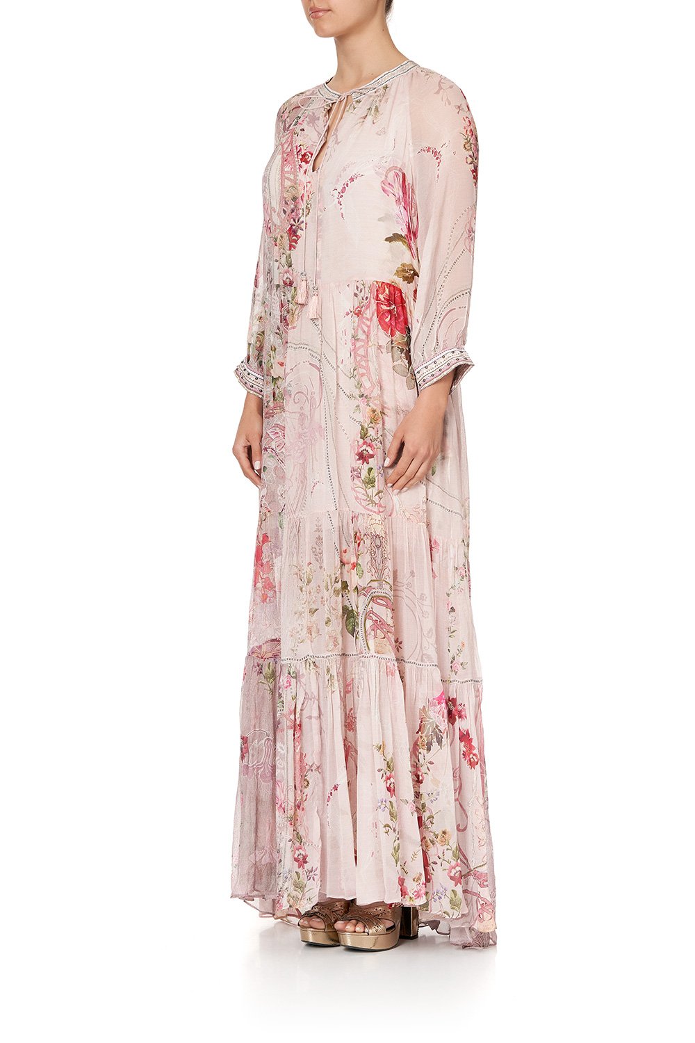 LONG GATHERED PANEL DRESS ISTENANYA