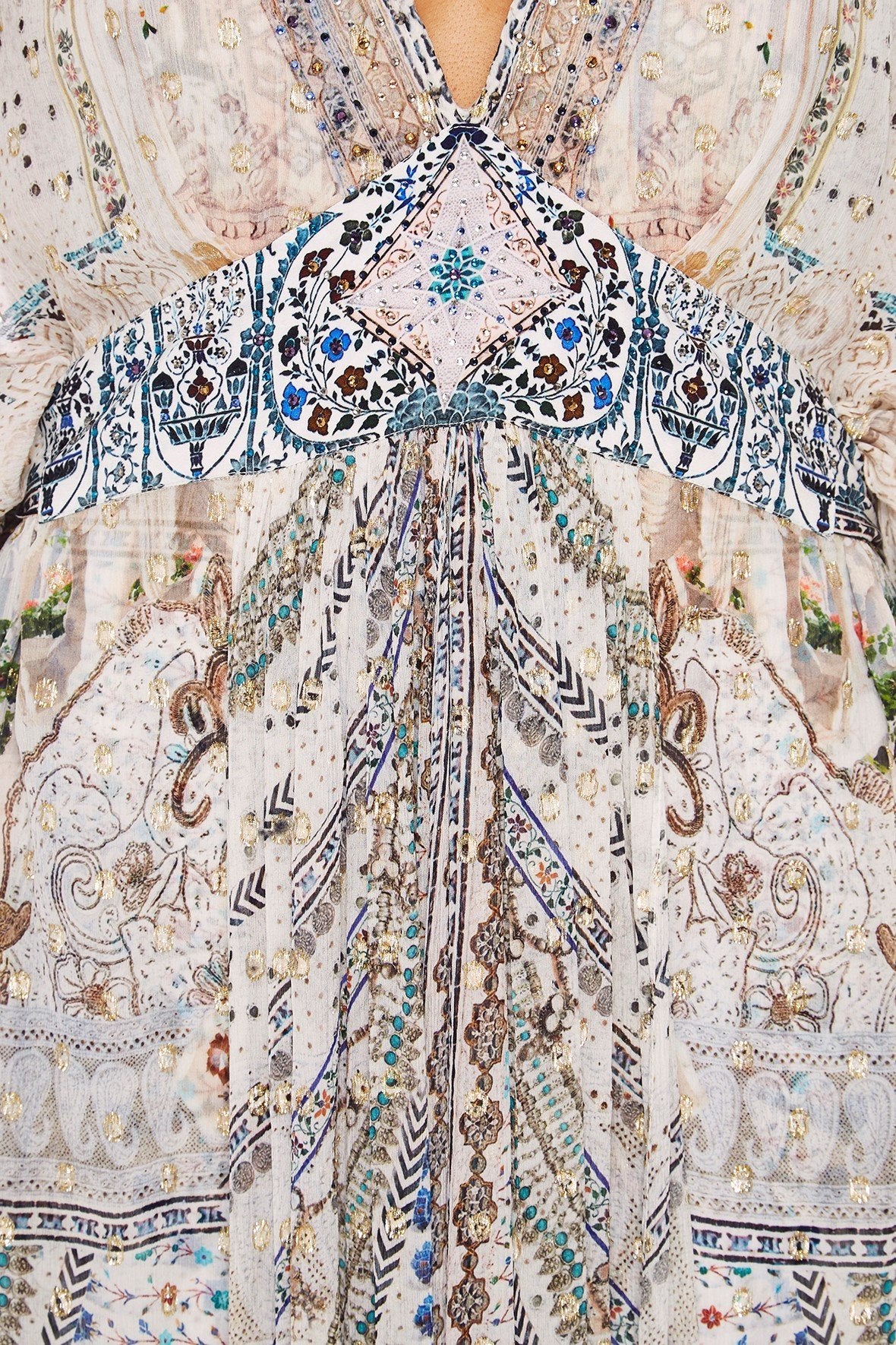 BREAKFAST WITH SILVIA LONG KAFTAN W WAISTBAND