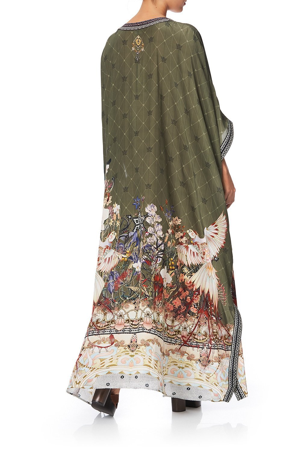 LONG LACE UP KAFTAN WITH EYELETS WATCHFUL WINGS