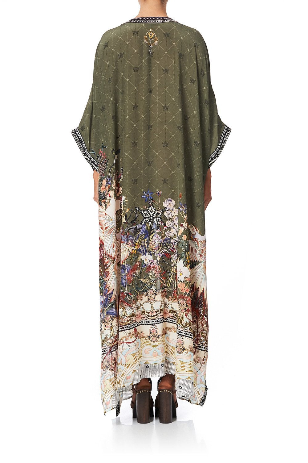 LONG LACE UP KAFTAN WITH EYELETS WATCHFUL WINGS