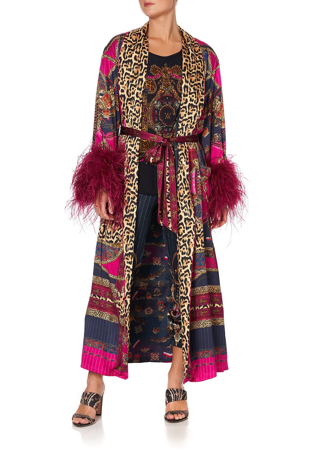 LONG ROBE WITH FLARED SLEEVE DINING HALL DARLING