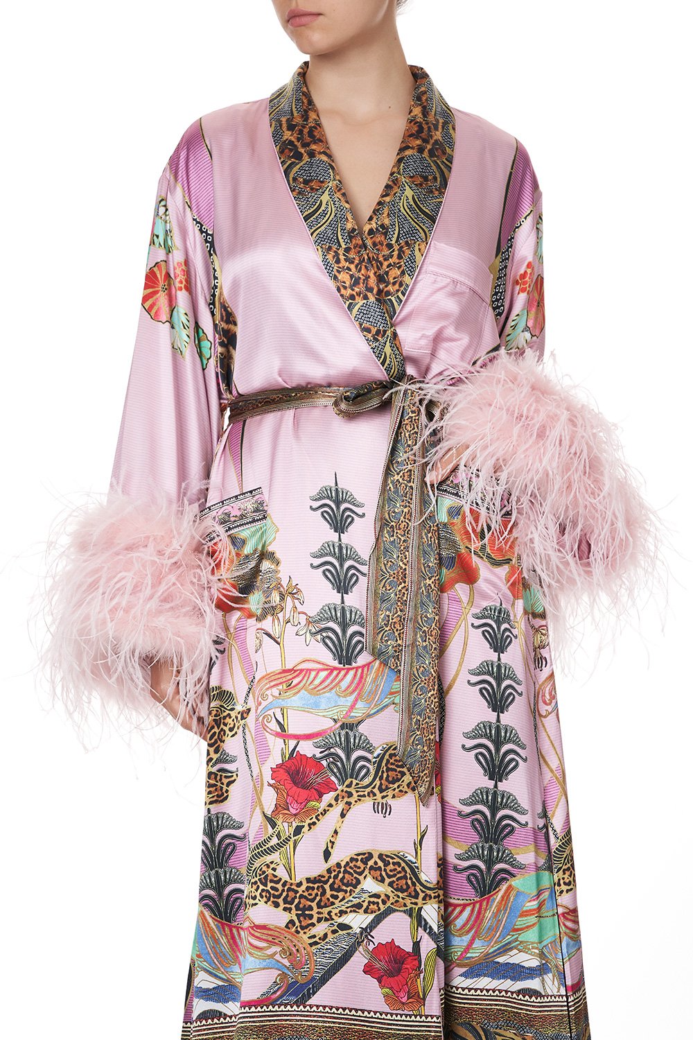 LONG ROBE WITH FLARED SLEEVE ZIBA ZIBA