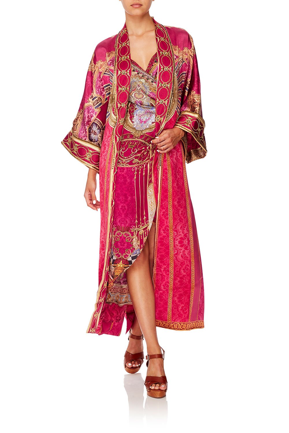 LONG ROBE WITH NARROW COLLAR LOUNGE HOUR