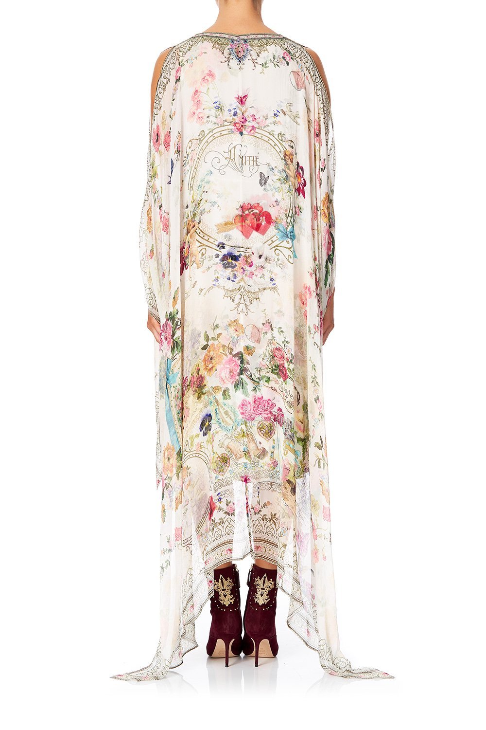 CAMILLA LONG SHEER OVERLAY DRESS JARDIN POSTCARDS