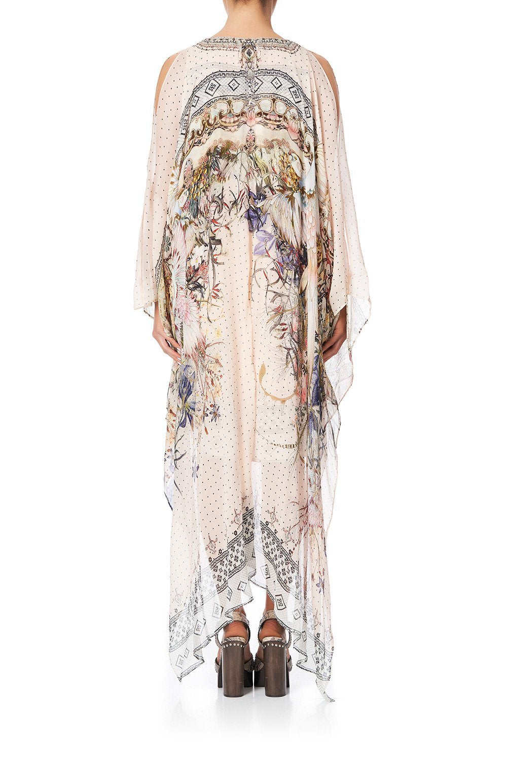LONG SHEER OVERLAY DRESS KINDRED SKIES