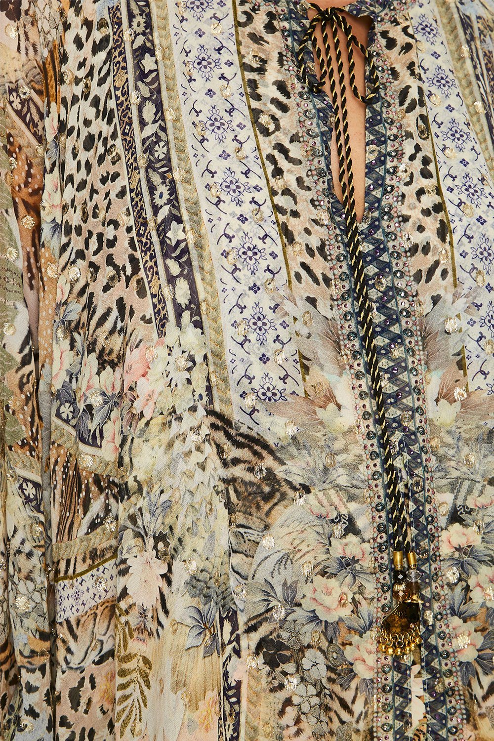 CAMILLA LONG SHEER OVERLAY DRESS MOTO MAIKO