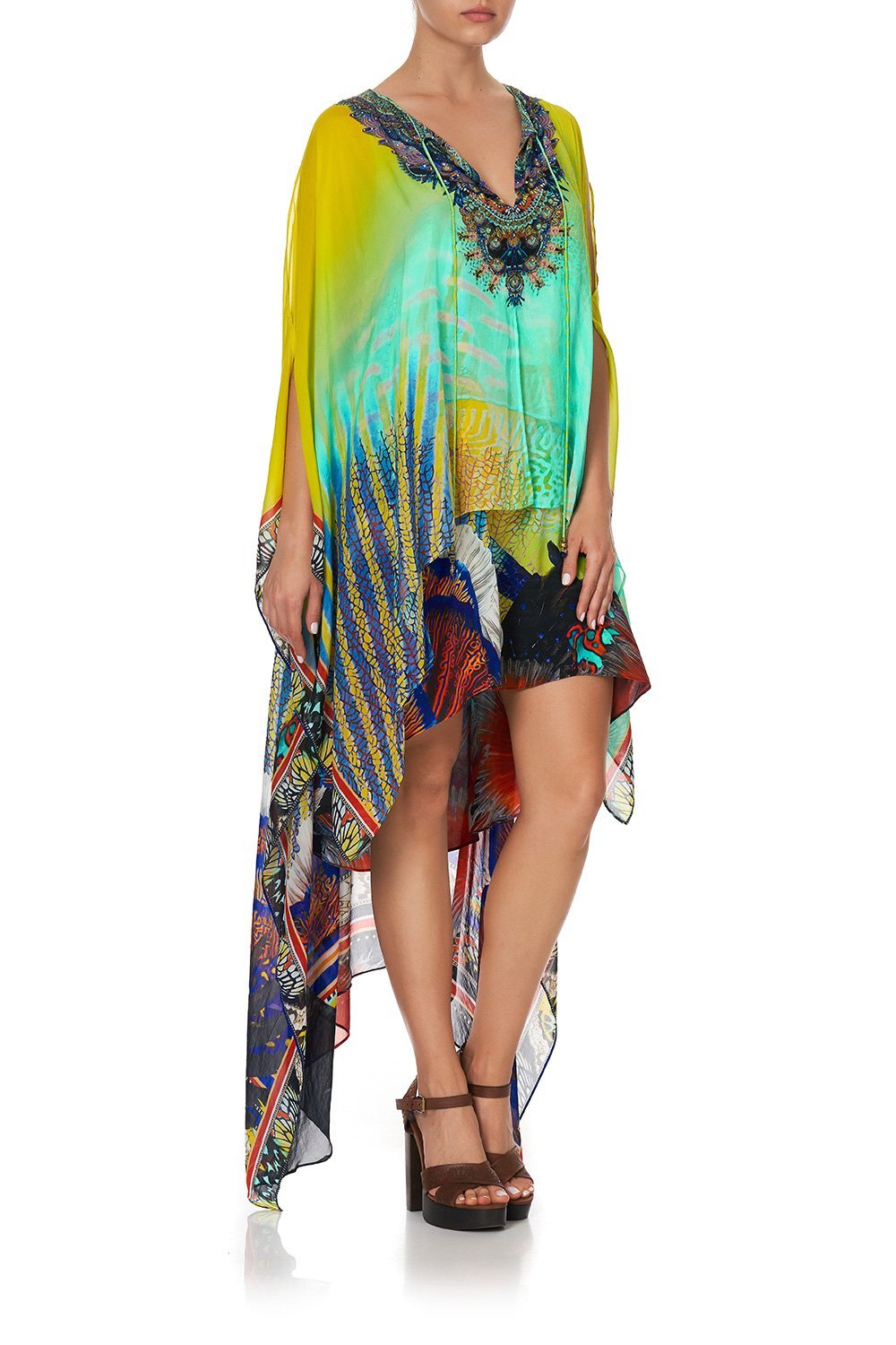 LONG SHEER OVERLAY DRESS SOUTHERN MERMAID