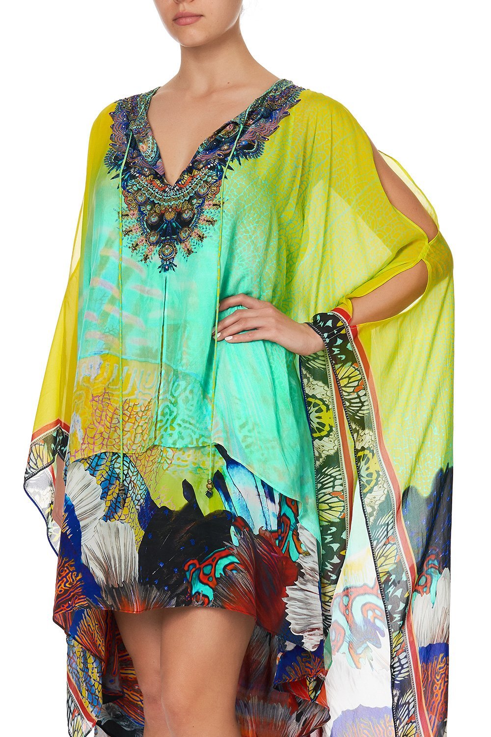 LONG SHEER OVERLAY DRESS SOUTHERN MERMAID