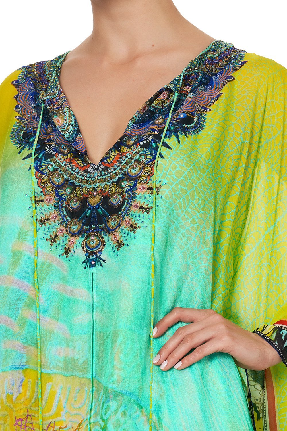 LONG SHEER OVERLAY DRESS SOUTHERN MERMAID