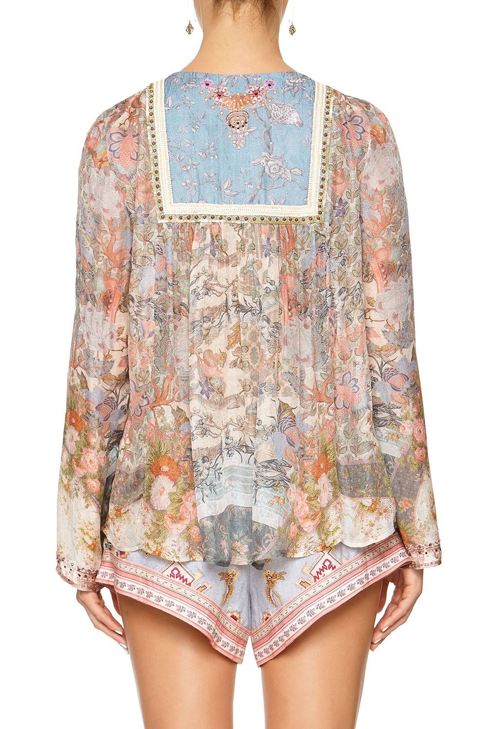 LONG SLEEVE BIB TOP BLANCHES BLESSING