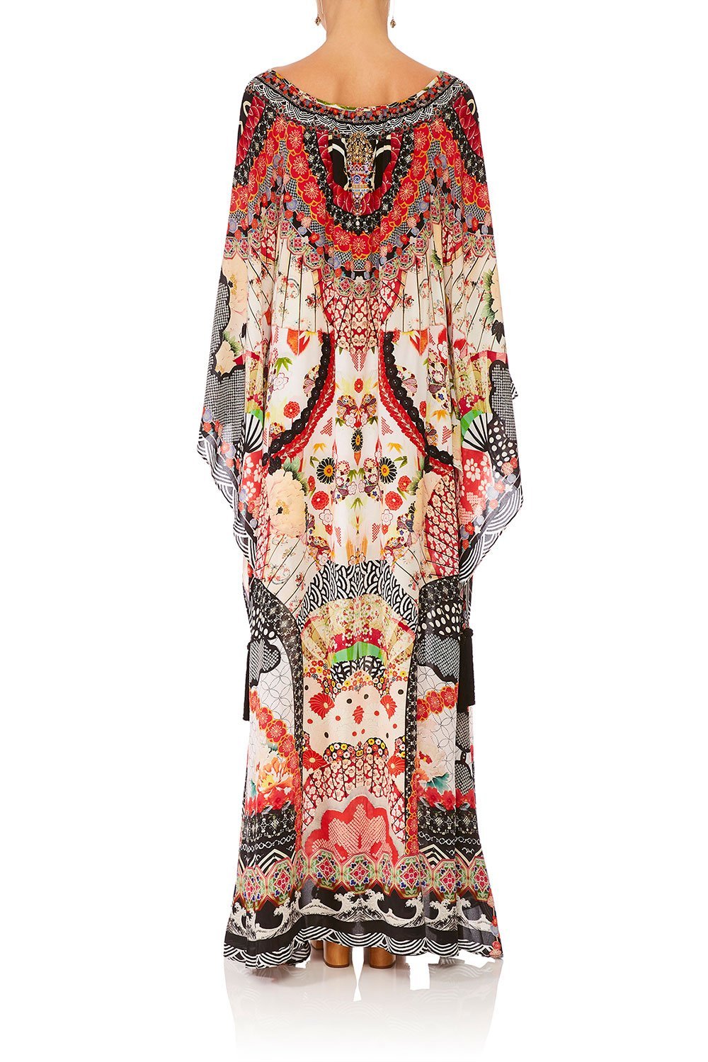 CAMILLA VINTAGE VIXEN LONG SLEEVE DRESS W TIE FRONT