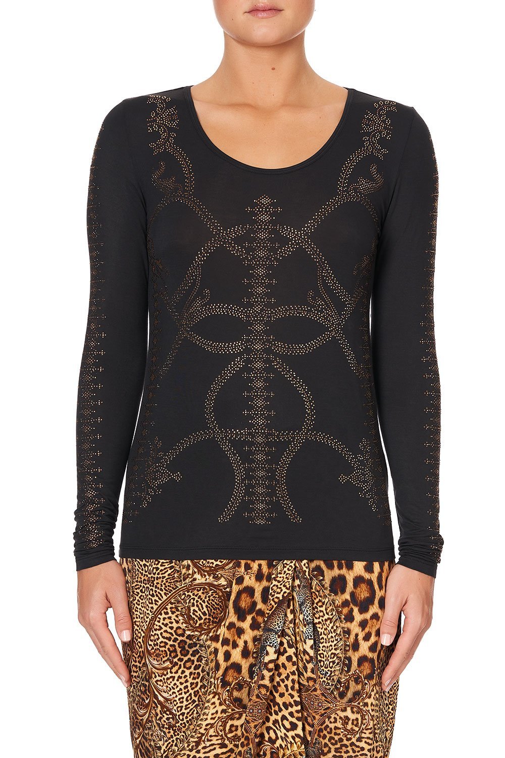 LONG SLEEVE FITTED TOP LADY LODGE