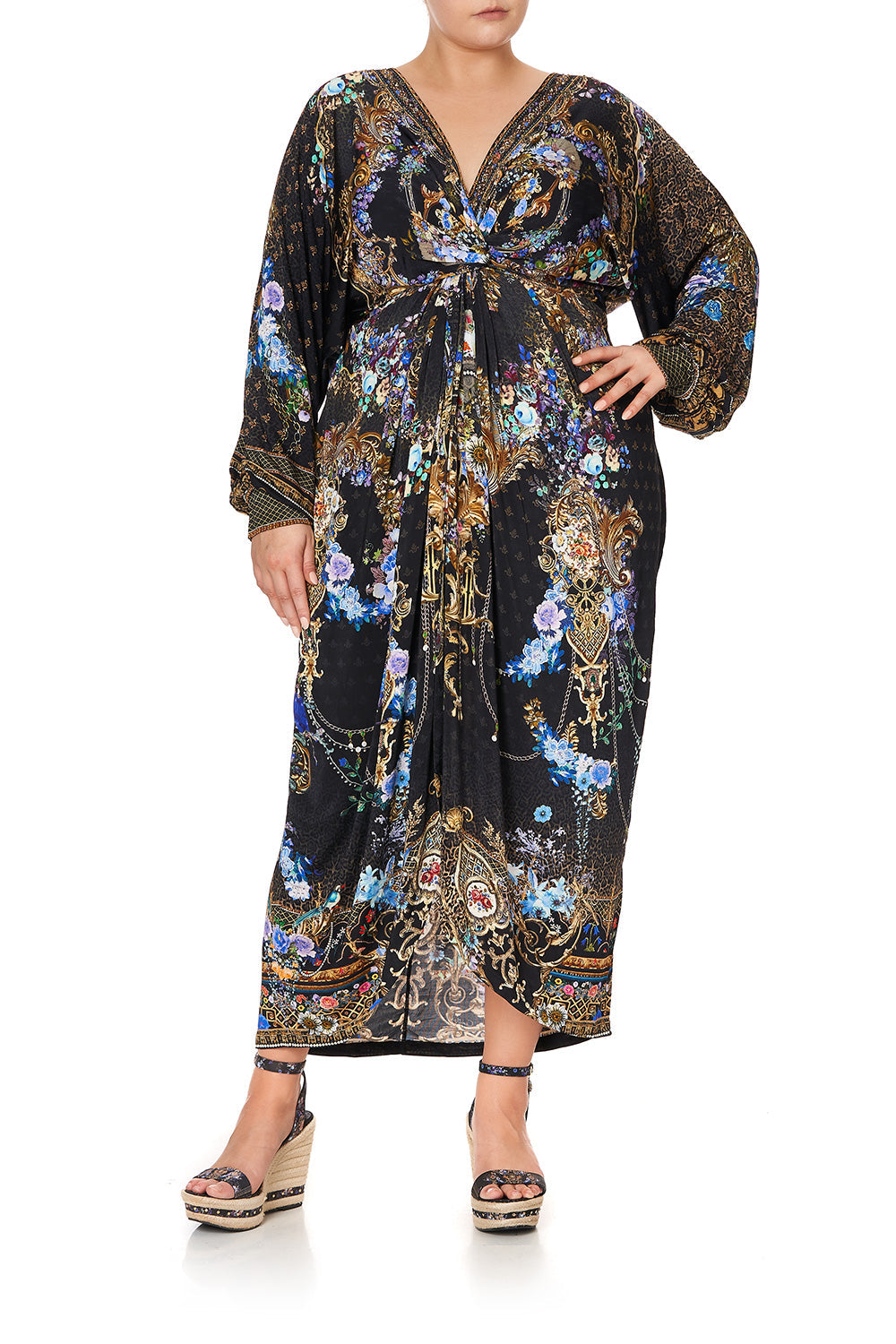 LONG SPLIT FRONT TWIST DRESS PALACE PLAYHOUSE