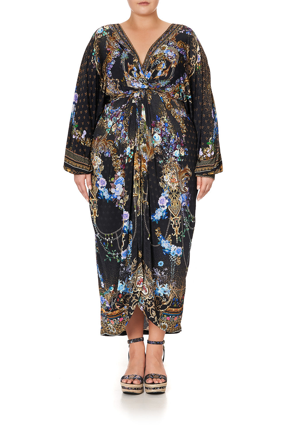 LONG SPLIT FRONT TWIST DRESS PALACE PLAYHOUSE