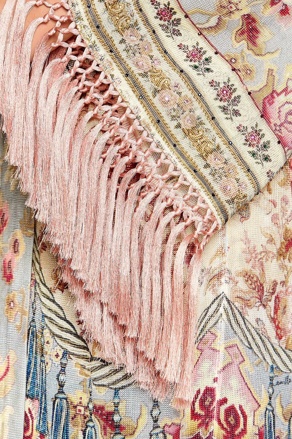 CAMILLA LONG TASSEL WRAP JEANNE QUEEN