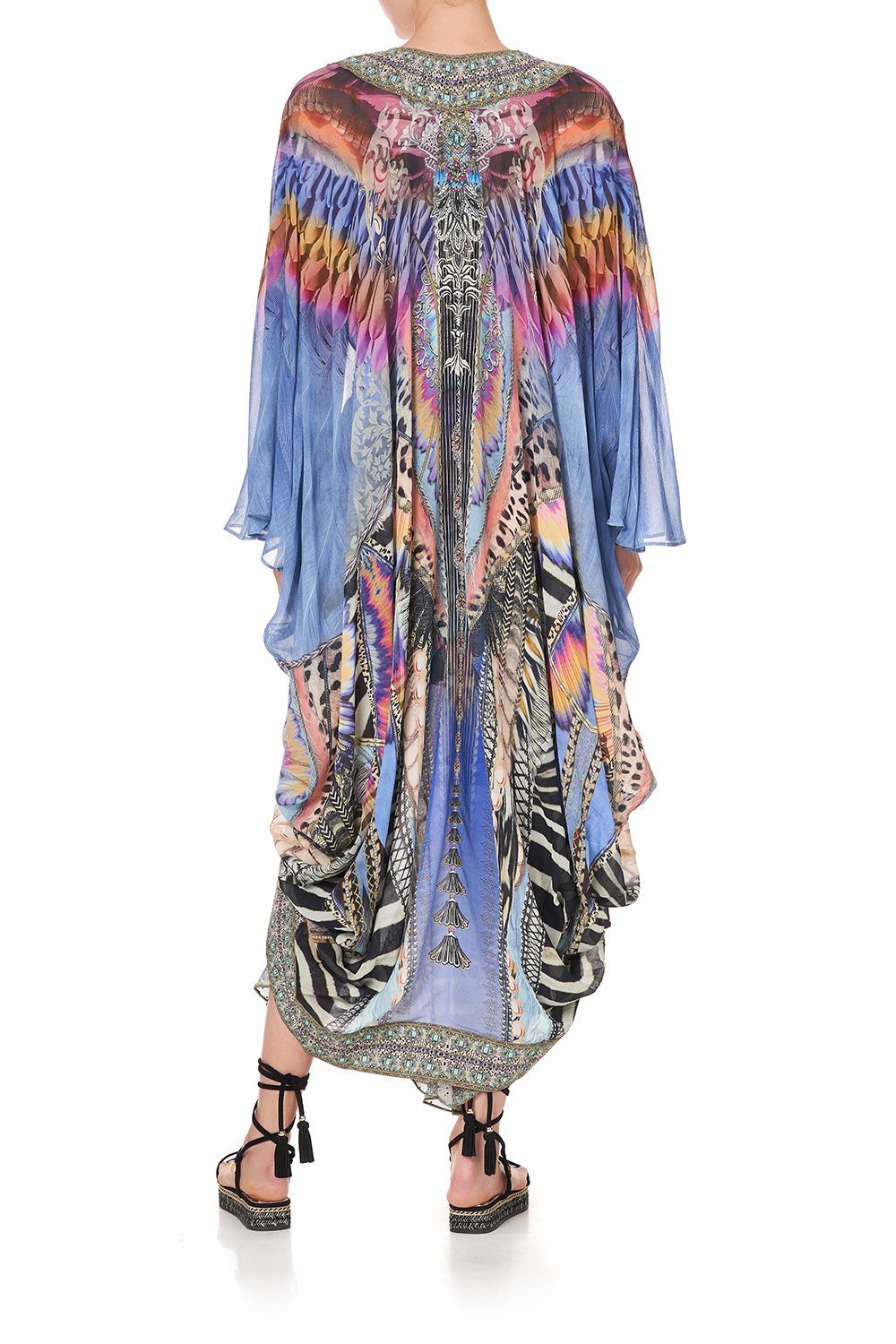 LONGE SLEEVE LONG CAPE LOVE ON THE WING