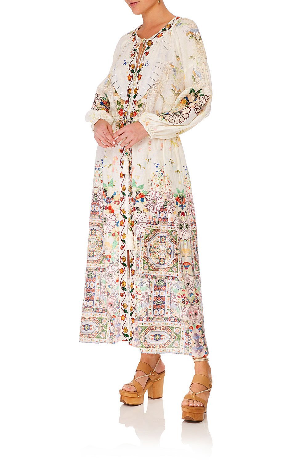 CAMILLA TIME AFTER TIME LOOSE FIT DRESS W TIES