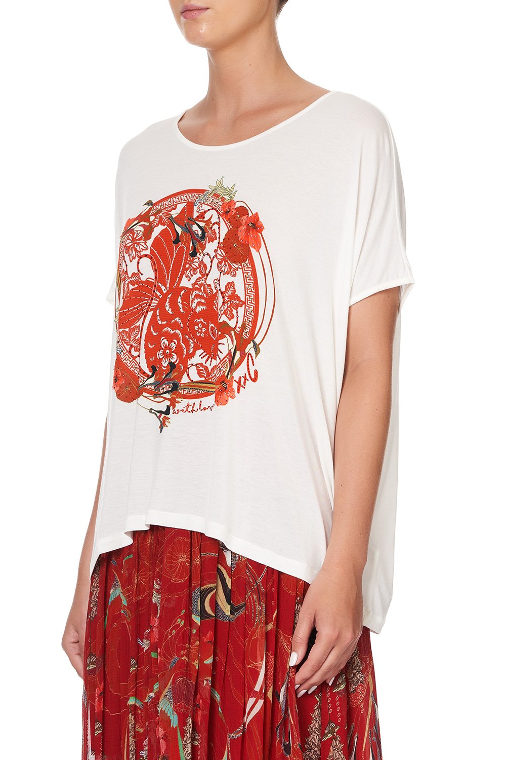 LOOSE FIT ROUND NECK TEE FORBIDDEN FRUIT