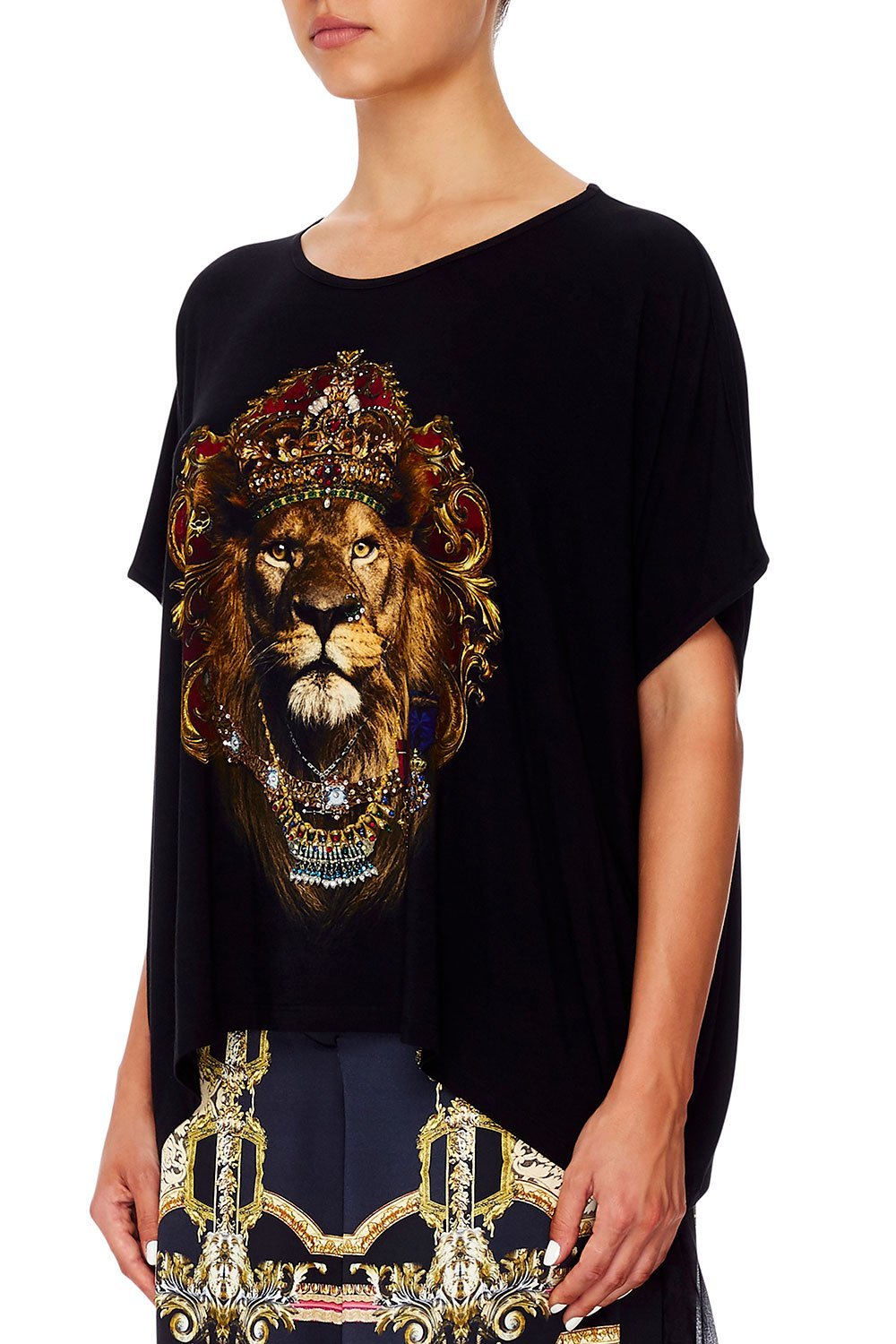 LOOSE FIT ROUND NECK TEE MIDNIGHT MEETING