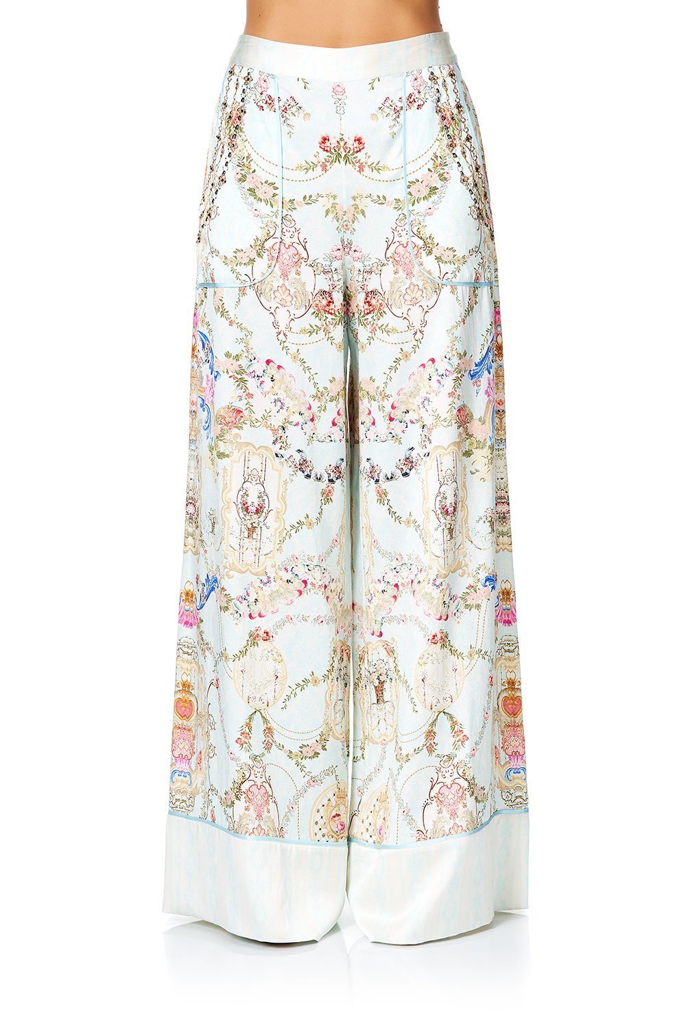 CAMILLA LOUNGE TROUSER WITH CUFFS VERSAILLES SKY