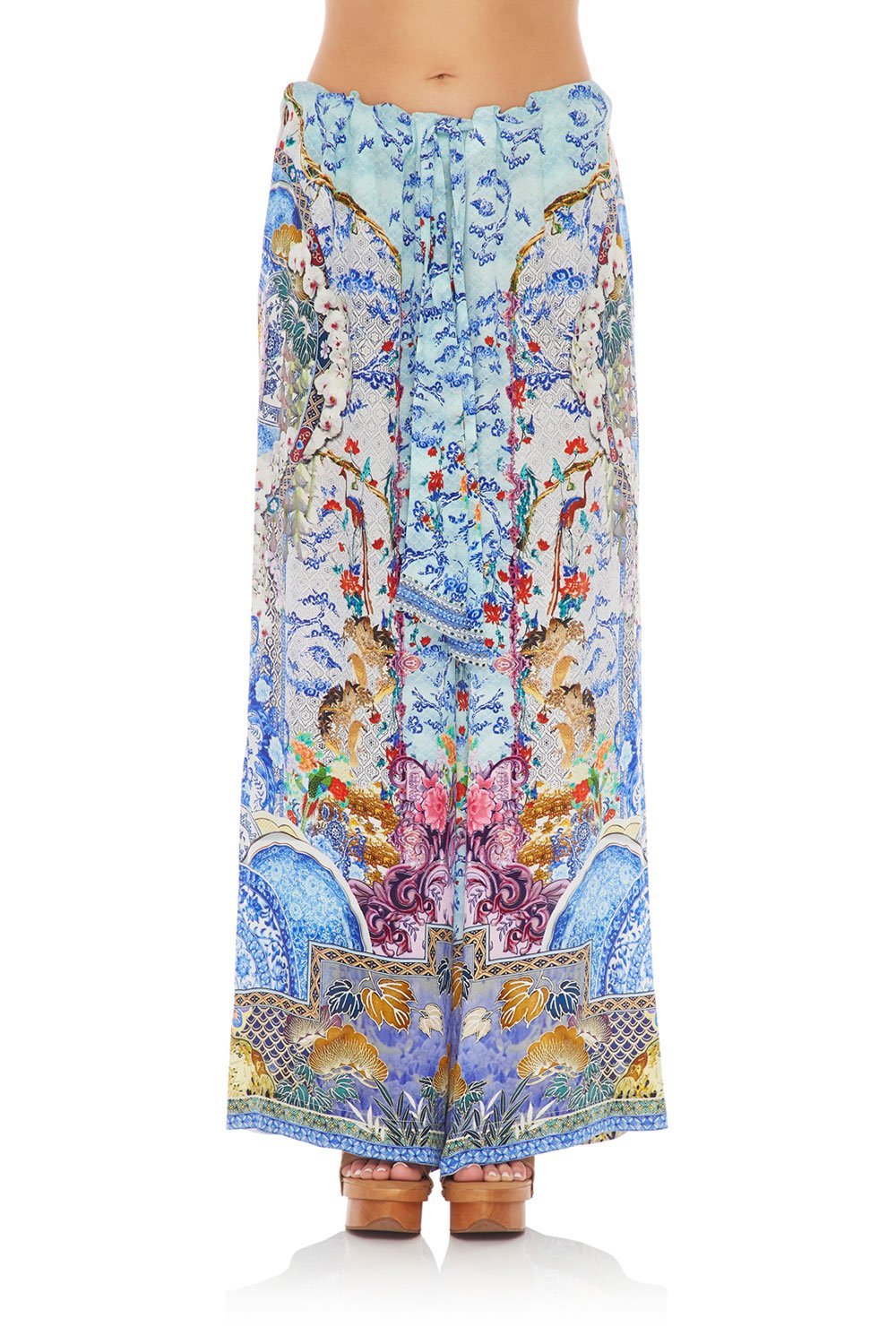 CAMILLA LOUNGE TROUSER W/ TIE WAIST GEISHA GATEWAYS