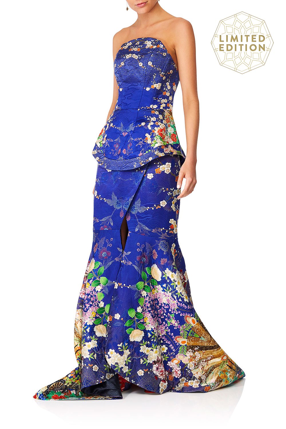 CURVED HEM ZIP DETAIL CORSET MAIKOS MIDNIGHT