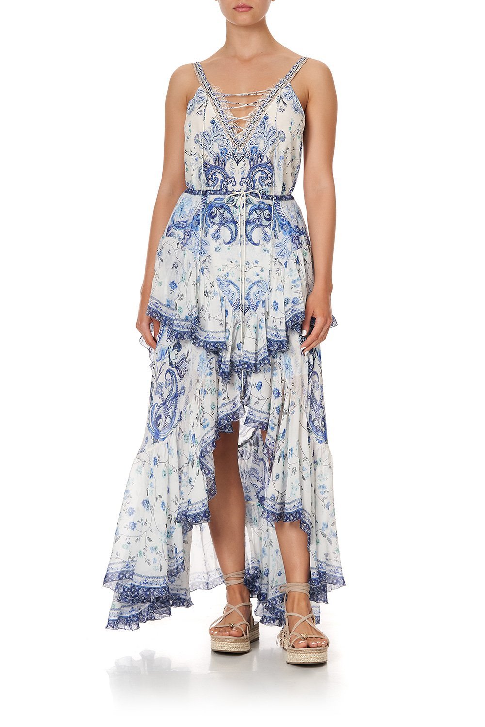 MAXI SKIRT WITH DOUBLE FRILL TALKING ABOUT A REVOLUTION