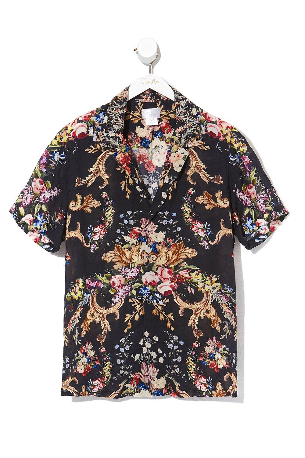 CAMILLA MENS SHORT SLEEVE SHIRT FRIEND IN FLORA