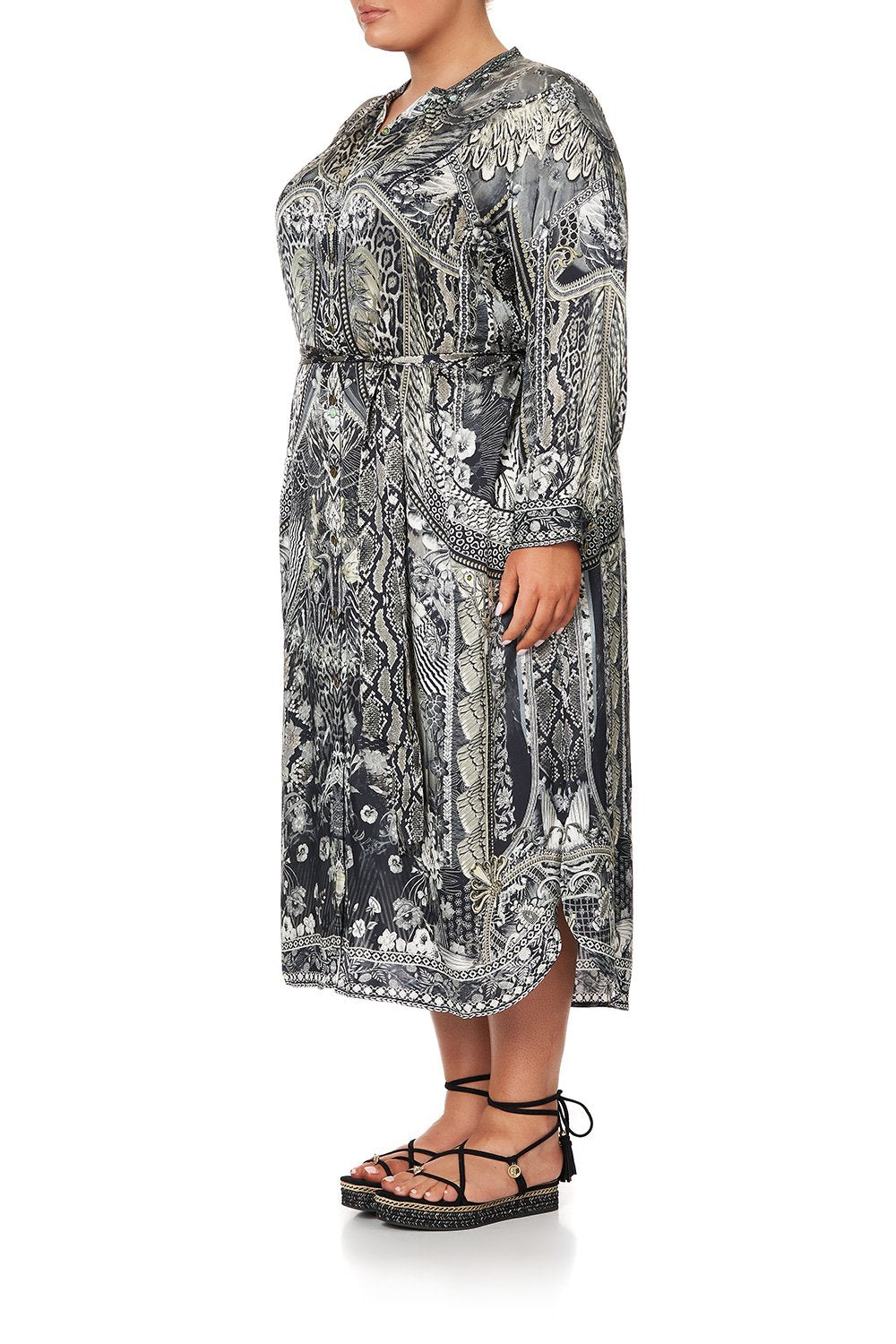 MID LENGTH SHIRT DRESS ONE TRIBE