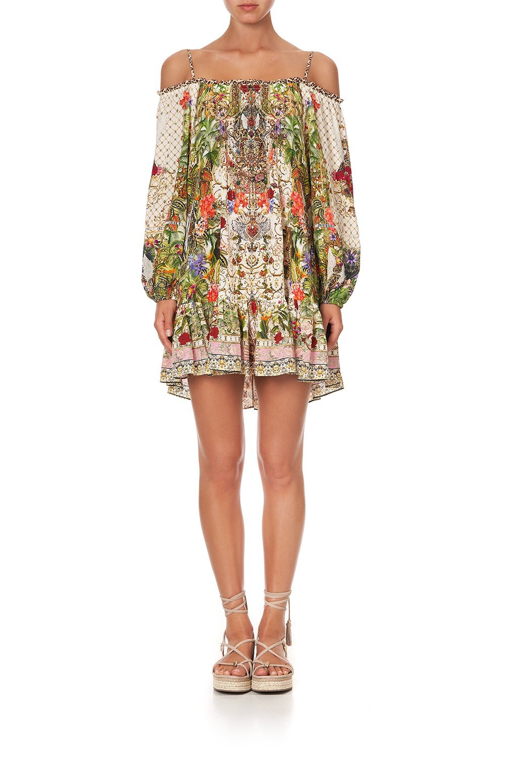 OFF SHOULDER DRESS WITH STRAPS FAIR VERONA