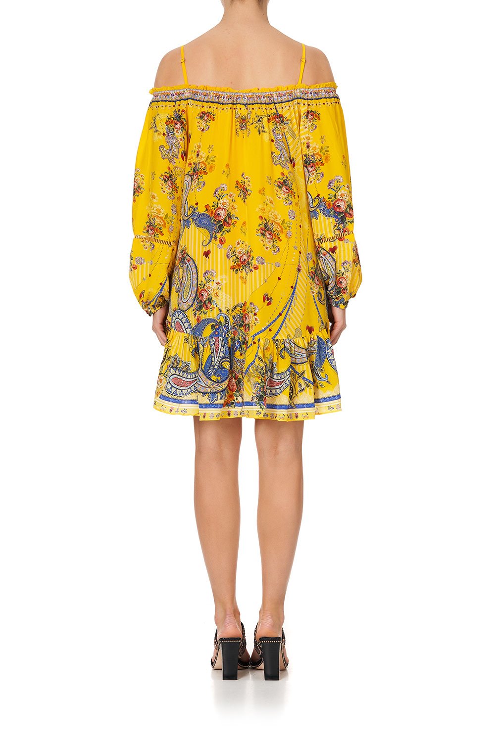 OFF SHOULDER DRESS WITH STRAPS OWN MUSE