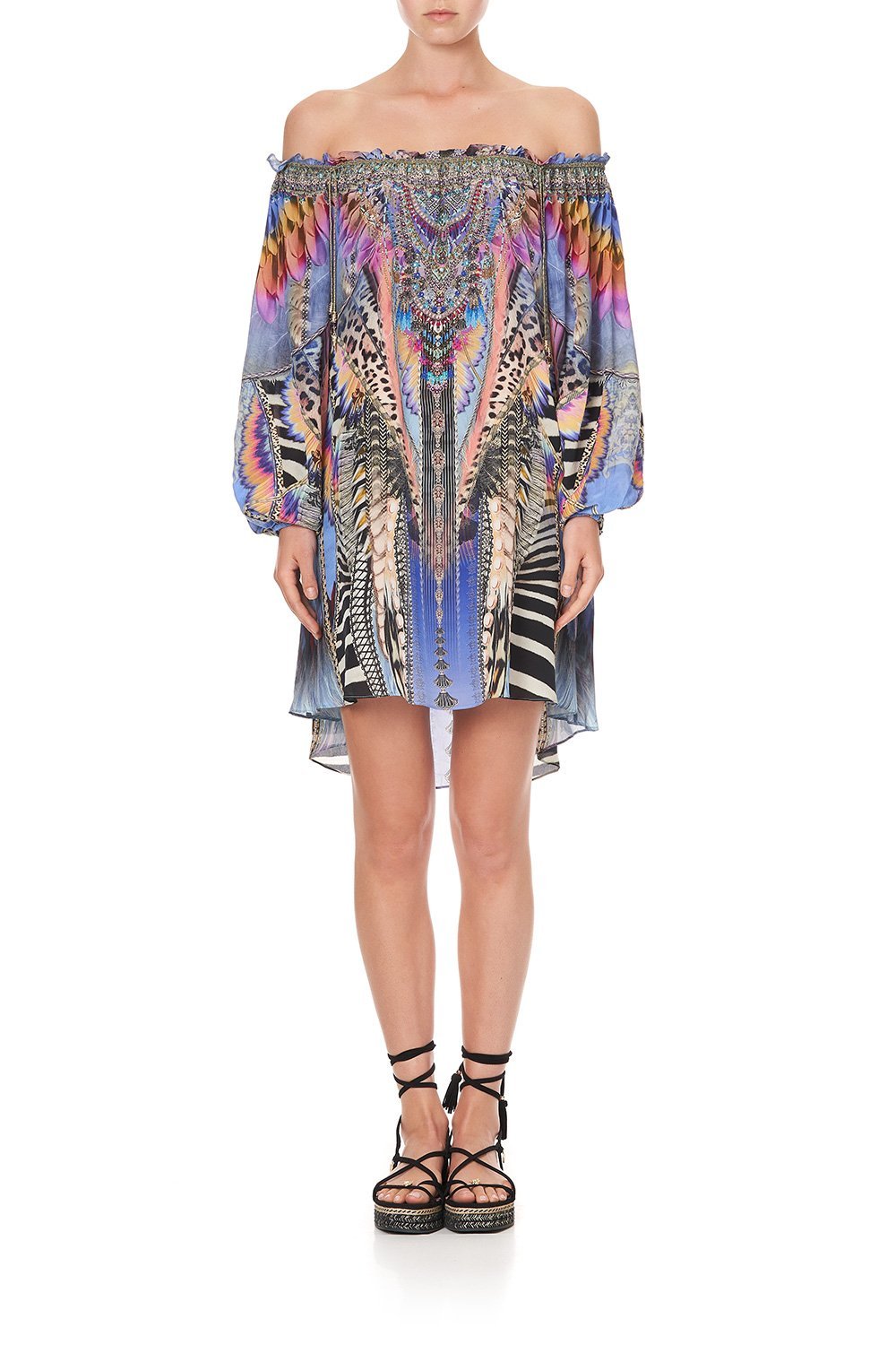 OFF SHOULDER MINI DRESS LOVE ON THE WING