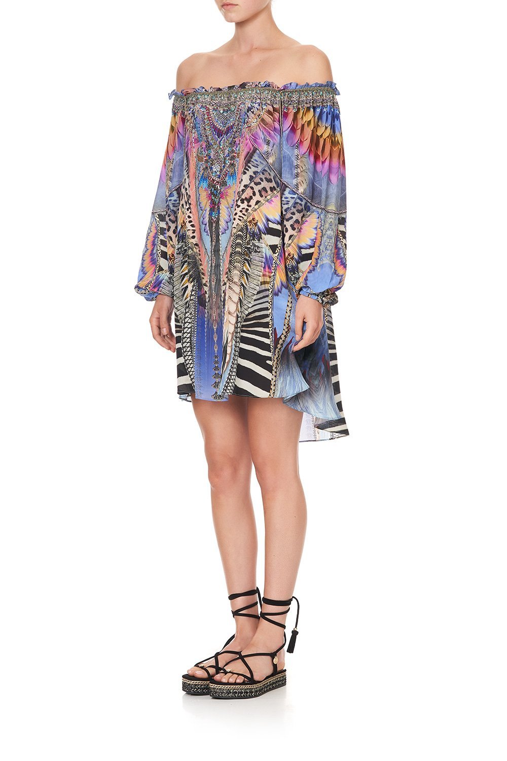 OFF SHOULDER MINI DRESS LOVE ON THE WING