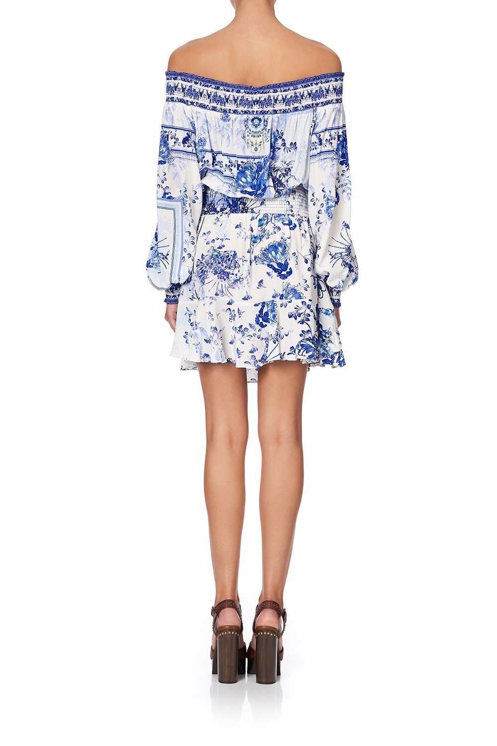 OFF SHOULDER SHORT DRESS CARDS FROM THE COAST