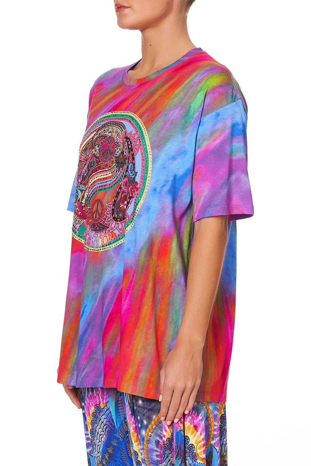 OVERSIZE BAND TEE PSYCHEDELICA