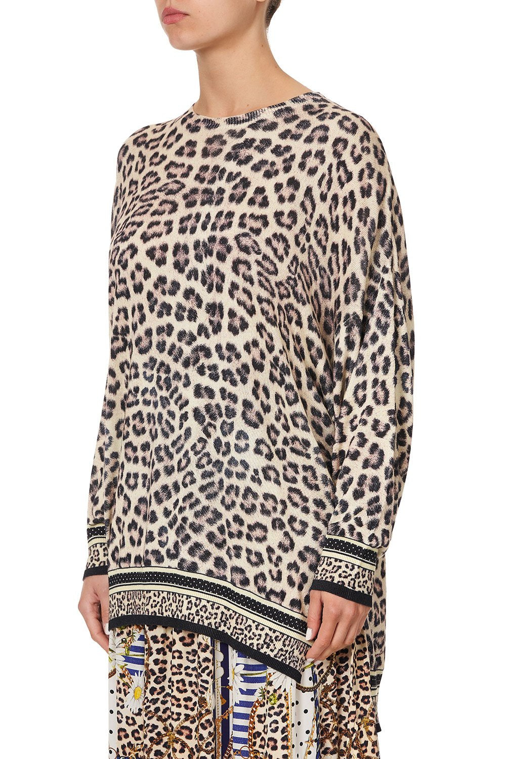 OVERSIZED DROP SHOULDER SIDE SPLIT JUMPER SEX KITTEN