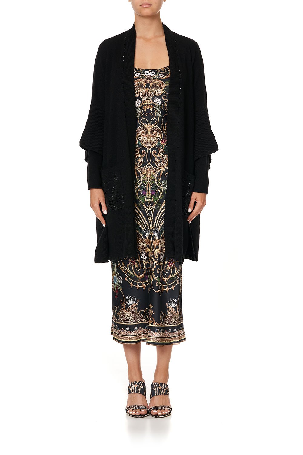 OVERSIZED PATCH POCKET CARDIGAN STUDIO 54