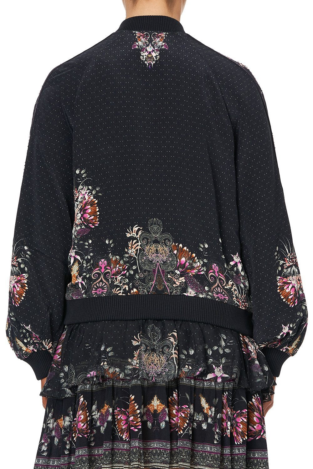 PANELLED SLEEVE BLOUSON BOMBER RESTLESS NIGHTS